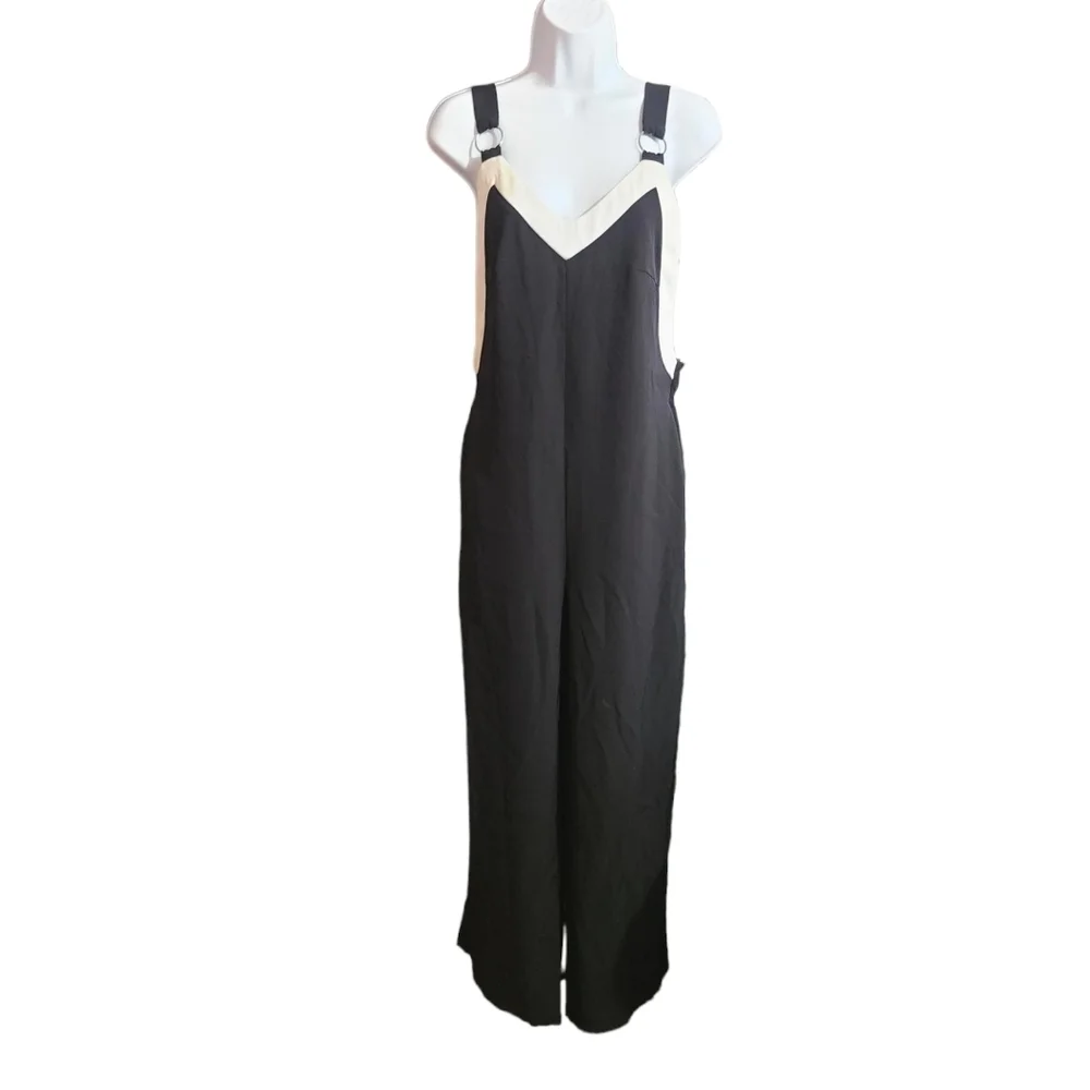NASTY GAL New Black jumpsuit overall L - Picture 4 of 12